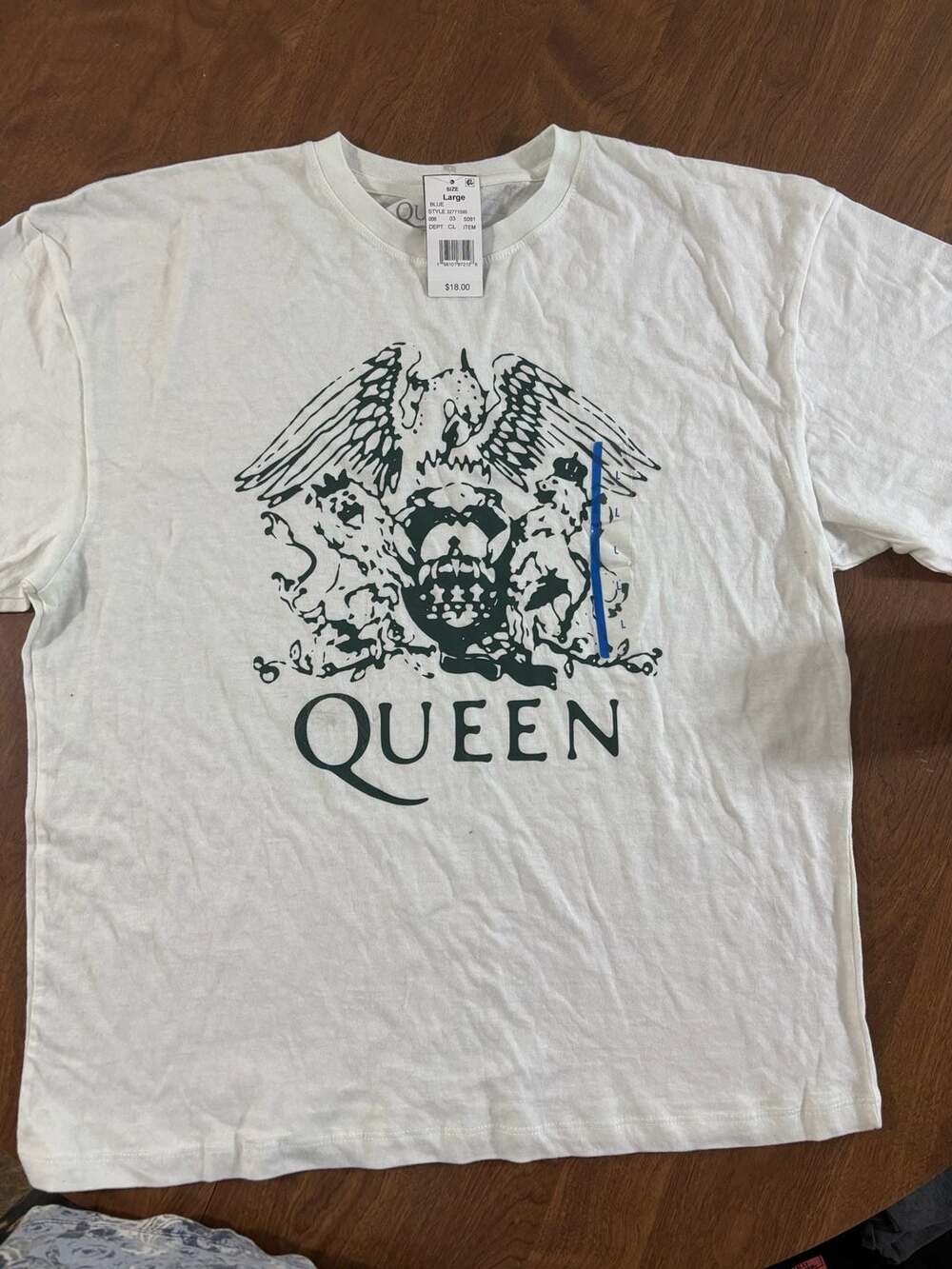 Queen Official Merch Graphic T-Shirt Size Large